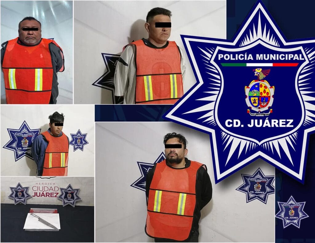 Detienen a cuatro hombres por violencia familiar en Ciudad Juárez