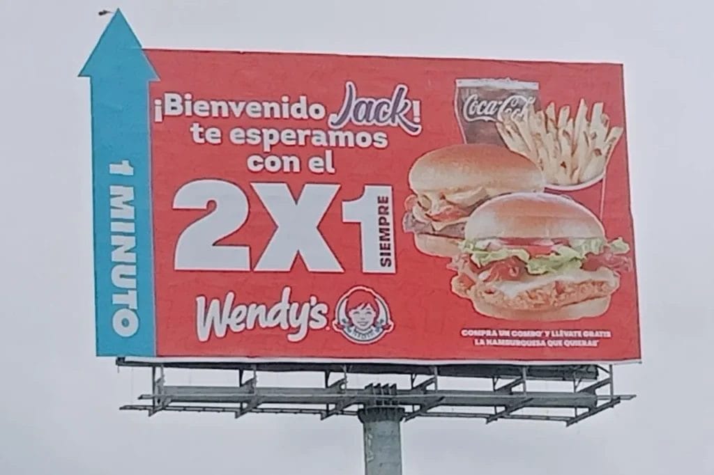 Wendy's Juárez 'le canta un tiro' a Jack in the Box y le presume su 2x1