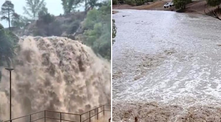 En cuatro días, se acumularon hasta 124 mm de agua en zonas serranas; autoridades en alerta por deslaves